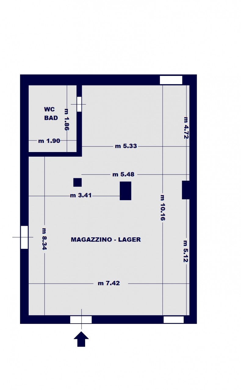 MV25002 - MAGAZZINO con Parcheggio assegnato - BOLZANO - VIA BASSANO DEL GRAPPA - Via Bassano del Grappa - Bassano-Del-Grappa-Straße